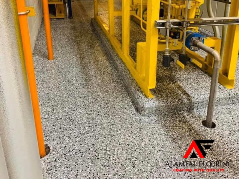 Polyaspartic Floor Coating Commercial Alamtal Flooring