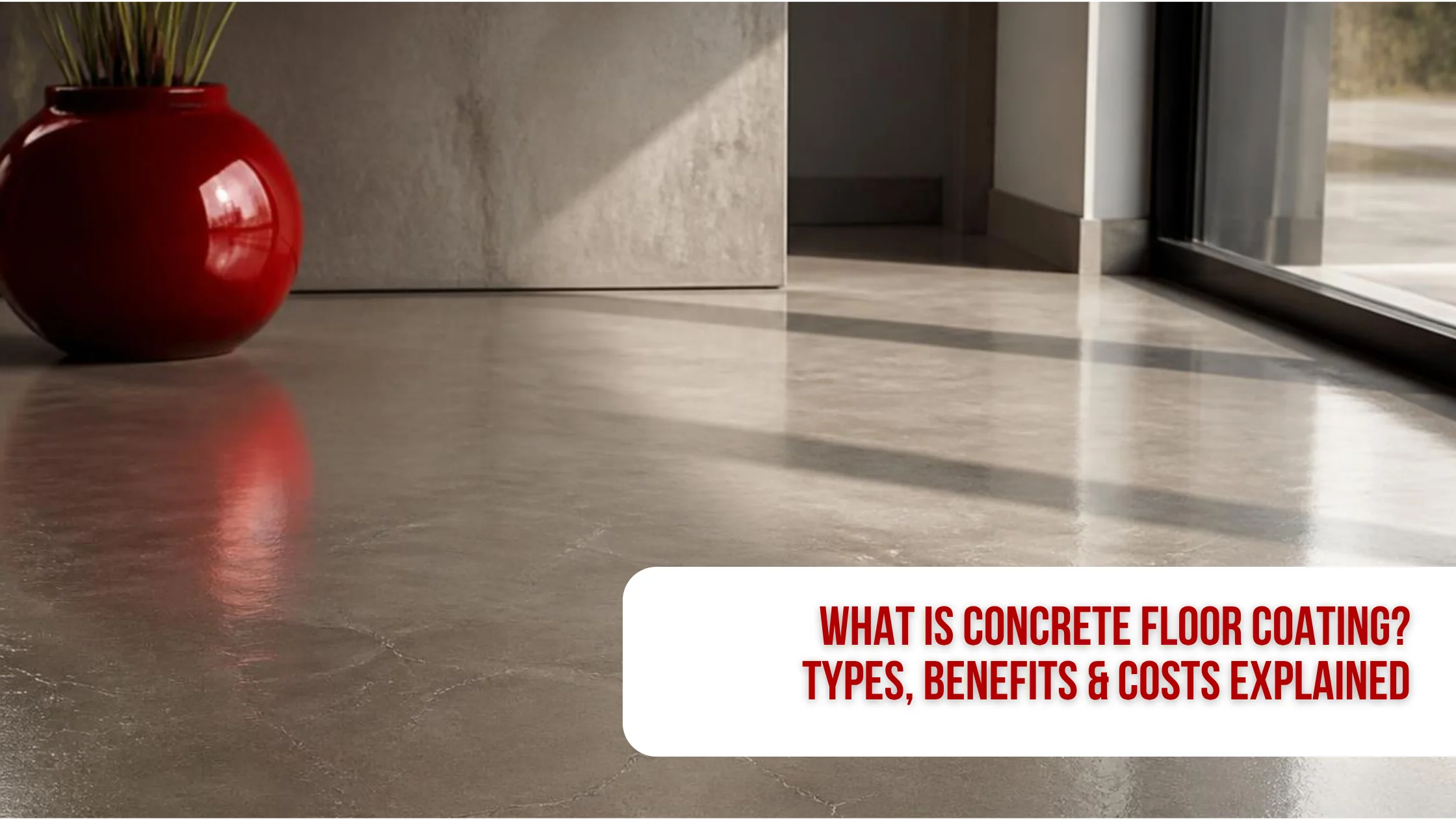 What Is Concrete Floor Coating? Types, Benefits & Costs Explained